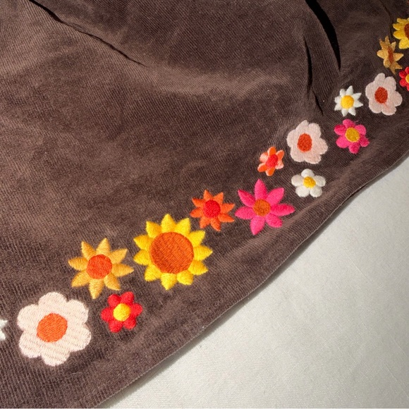 Girls Gymboree Brown Corduroy Skirt Size 7 - Picture 3 of 7